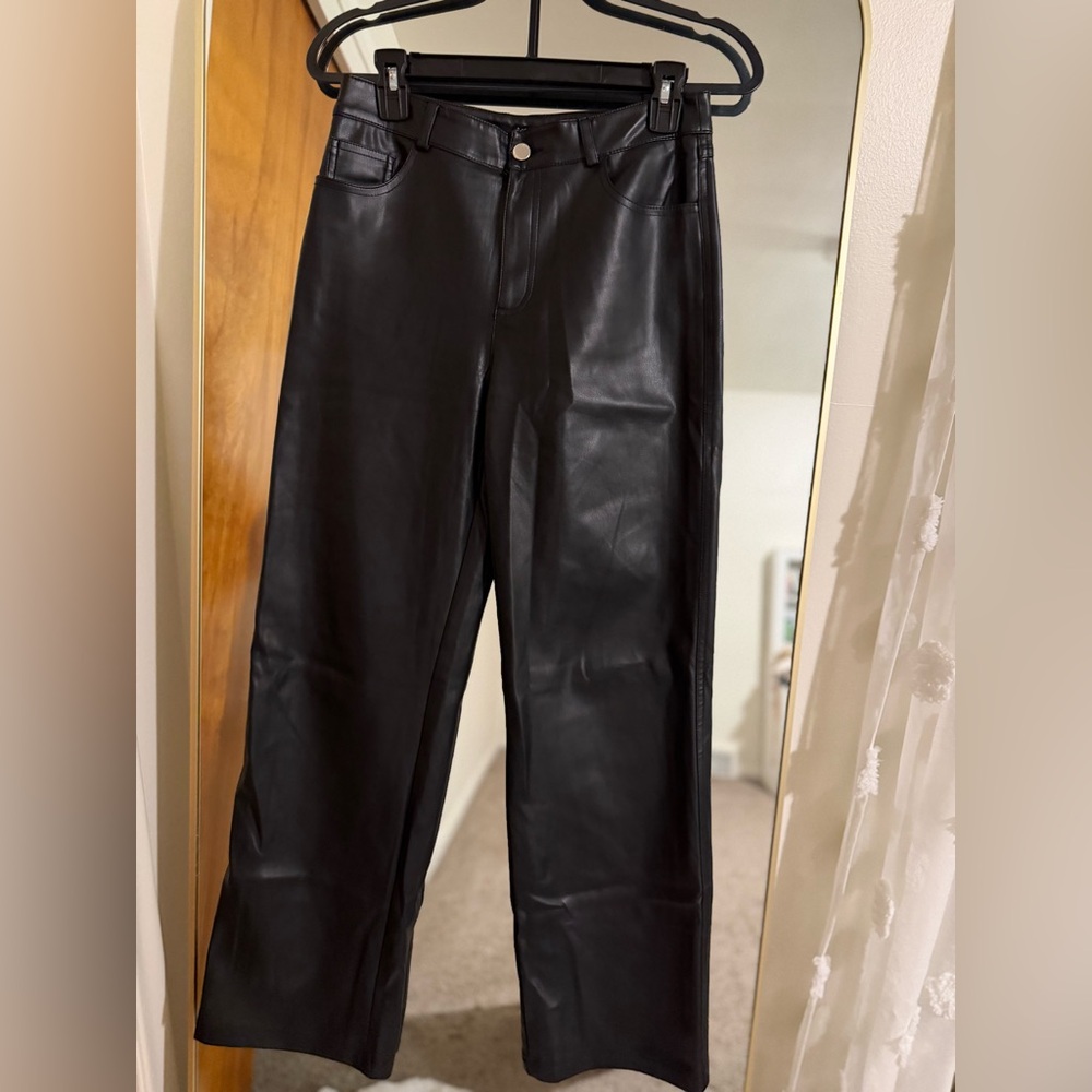 Stradivarius Black Wide Leg Jeans